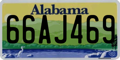 AL license plate 66AJ469