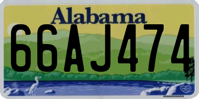 AL license plate 66AJ474