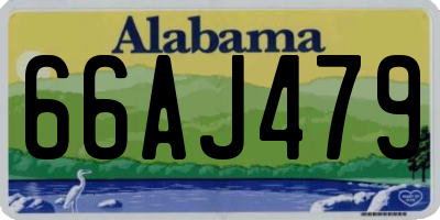 AL license plate 66AJ479