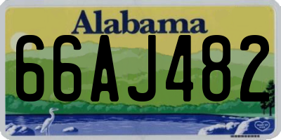 AL license plate 66AJ482