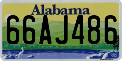 AL license plate 66AJ486