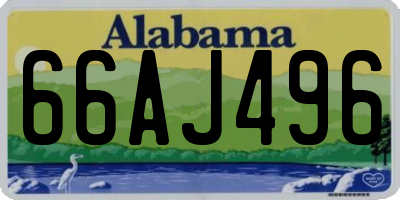 AL license plate 66AJ496