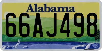 AL license plate 66AJ498