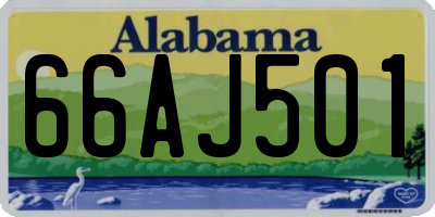 AL license plate 66AJ501