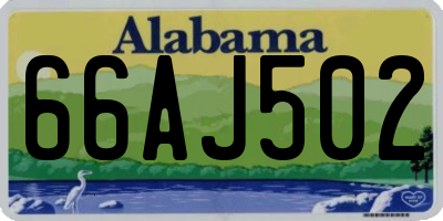 AL license plate 66AJ502