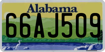 AL license plate 66AJ509