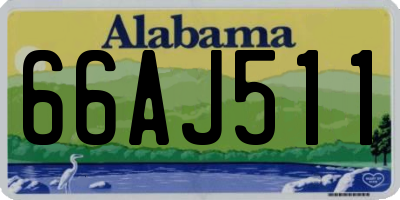AL license plate 66AJ511
