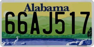 AL license plate 66AJ517