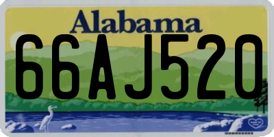 AL license plate 66AJ520
