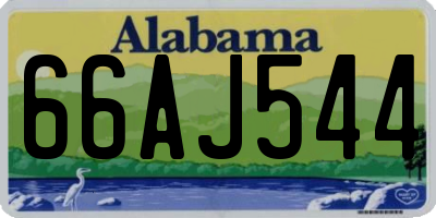 AL license plate 66AJ544