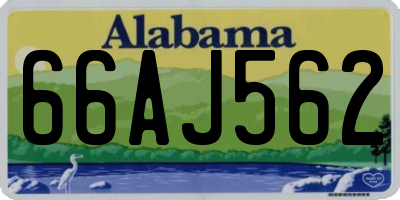 AL license plate 66AJ562