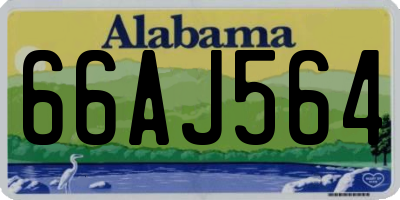 AL license plate 66AJ564