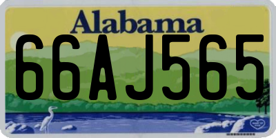 AL license plate 66AJ565
