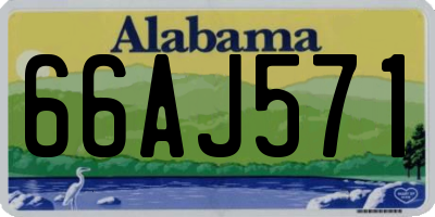 AL license plate 66AJ571