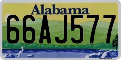 AL license plate 66AJ577
