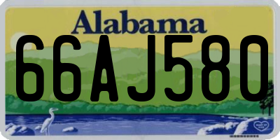 AL license plate 66AJ580