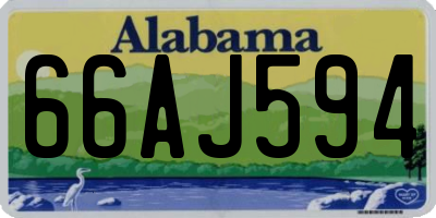 AL license plate 66AJ594