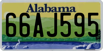 AL license plate 66AJ595