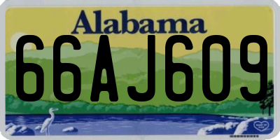 AL license plate 66AJ609