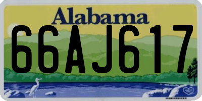 AL license plate 66AJ617