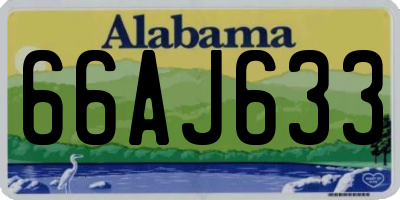 AL license plate 66AJ633