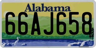 AL license plate 66AJ658