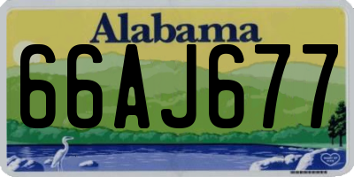 AL license plate 66AJ677