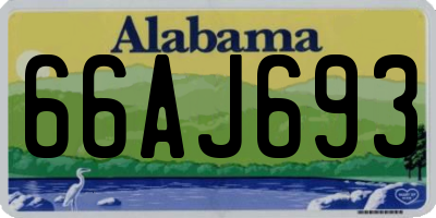 AL license plate 66AJ693