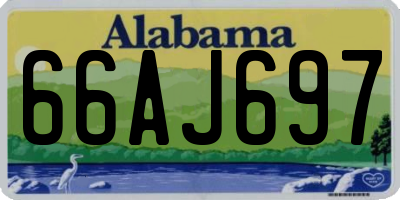 AL license plate 66AJ697