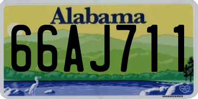 AL license plate 66AJ711