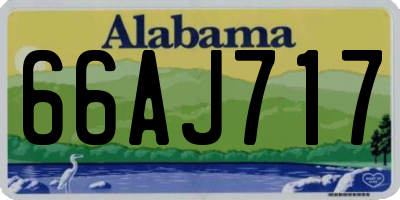 AL license plate 66AJ717