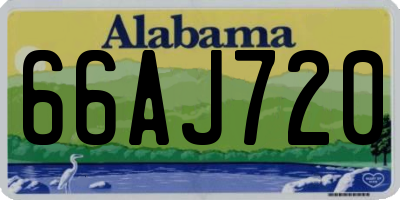 AL license plate 66AJ720