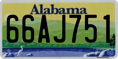 AL license plate 66AJ751