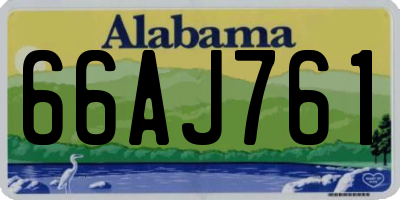 AL license plate 66AJ761