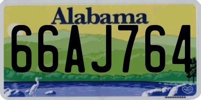 AL license plate 66AJ764