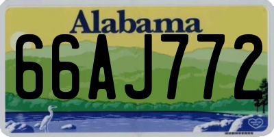 AL license plate 66AJ772