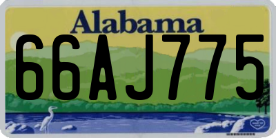 AL license plate 66AJ775