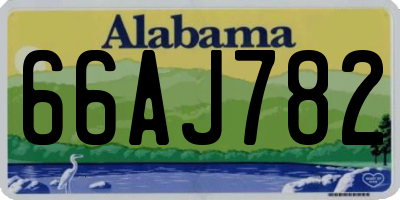 AL license plate 66AJ782