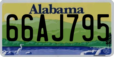 AL license plate 66AJ795
