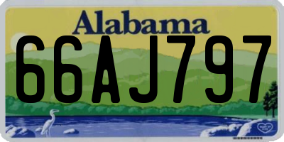 AL license plate 66AJ797