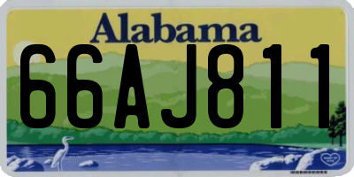 AL license plate 66AJ811