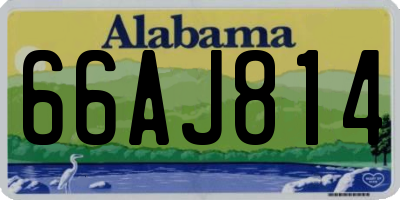 AL license plate 66AJ814