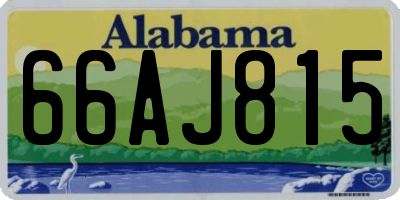 AL license plate 66AJ815