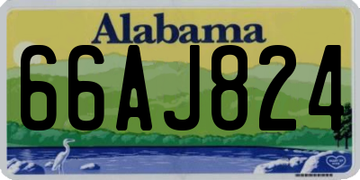 AL license plate 66AJ824