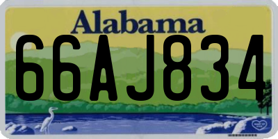AL license plate 66AJ834