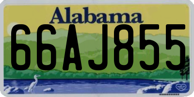 AL license plate 66AJ855
