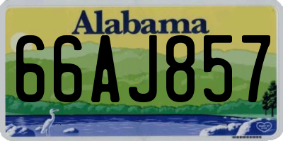 AL license plate 66AJ857