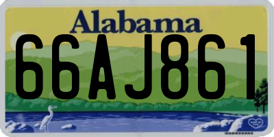 AL license plate 66AJ861