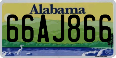 AL license plate 66AJ866