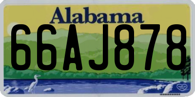 AL license plate 66AJ878